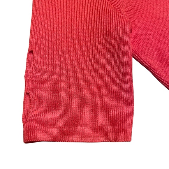Catherine Malandrino Keyhole Cut Out Short Sleeve Sweater Size S - Picture 6 of 10